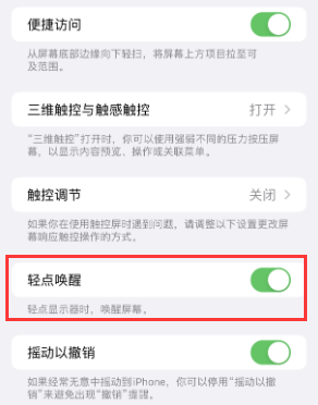 北京苹果授权维修站分享iPhone轻点无法唤醒怎么办 