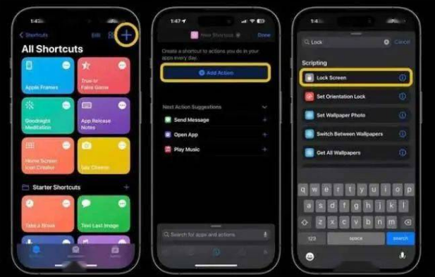 北京苹果14锁屏维修店分享iPhone14升级iOS16.4后如何创建锁屏快捷方式 