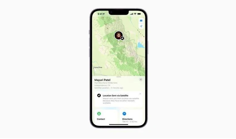 北京苹果14维修分享iPhone14系列中 FindMy功能通过卫星分享位置方法教程 