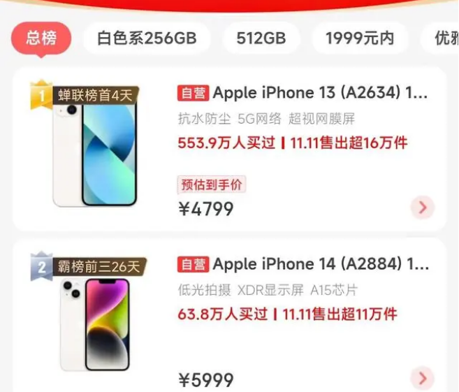 北京苹果14维修分享iPhone14配置不如同价位的安卓还能大卖 