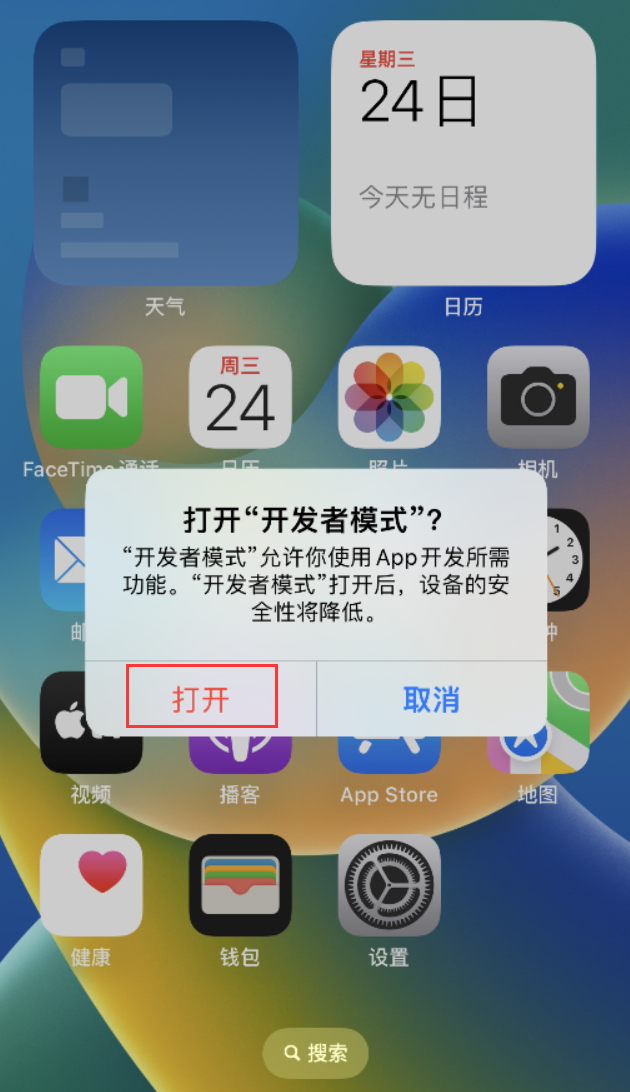 北京苹果手机维修分享如何打开开发者模式 